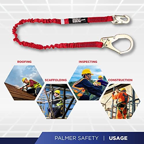 Palmer Biztonsági Esik Védelem Biztonsági Öv Készlet Én Építési Hám + Különböző Zsinór + D-Gyűrű Extender