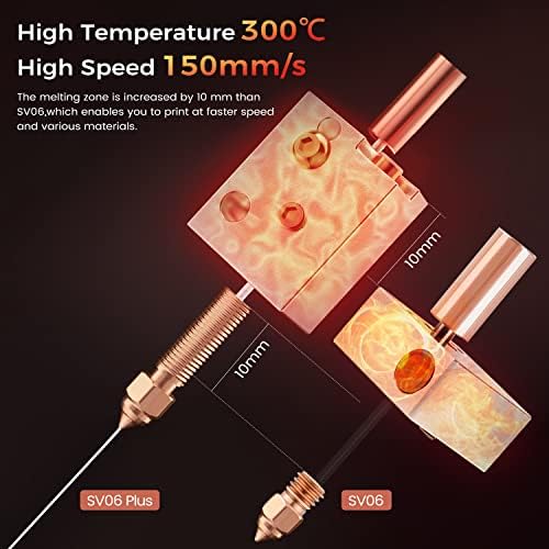 Sovol SV06 Plus 3D-s Nyomtató, 300℃ Magas hőmérsékletű 150mm/s Sebességű Minden Fém Hotend, Planetáris Kettős Felszerelés