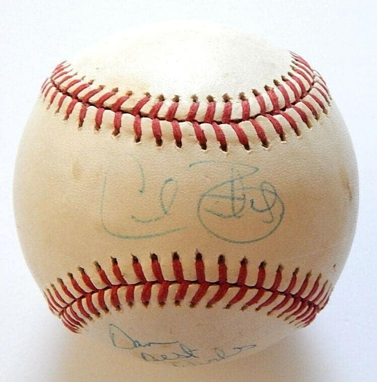 Cecil Elkapó, Aláírt Rawlings Hivatalos AL Baseball Detroit Tigers Autogram - Dedikált Baseball