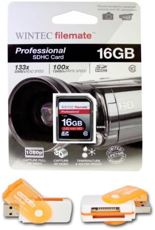 16GB Class 10 SDHC Csapat Nagy Sebességű Memóriakártya 20MB/Sec. Leggyorsabb Kártya a Piacon NIKON S10, S60. Szabad Nagy Sebességű USB Adapter