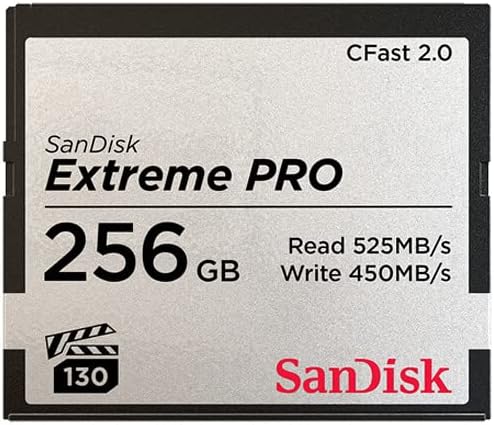 SanDisk 71931 256 gb-os Extreme PRO CFast 2.0 Memória Kártya (ARRI, Canon, valamint a BlackMagic Ca