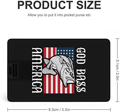 Amerika Halászati USB 2.0 Flash-Meghajtók Memory Stick Hitelkártya Forma