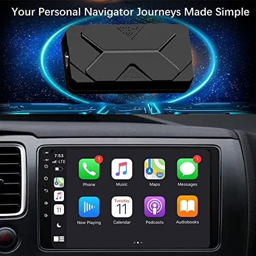 Vezeték nélküli CarPlay Adapter 2022 Autó AV-csatlakozó, Vezeték nélküli CarPlay & Android Auto Dongle Plug and Play Régimódi autórádió Hozzá