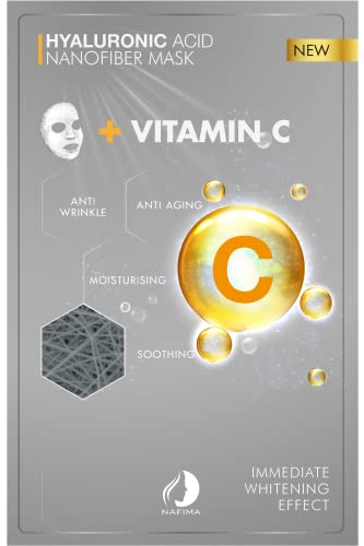 Nafima Száraz Hialuronsav + C-Vitamin Nanofiber Kozmetikai Szépség Maszk