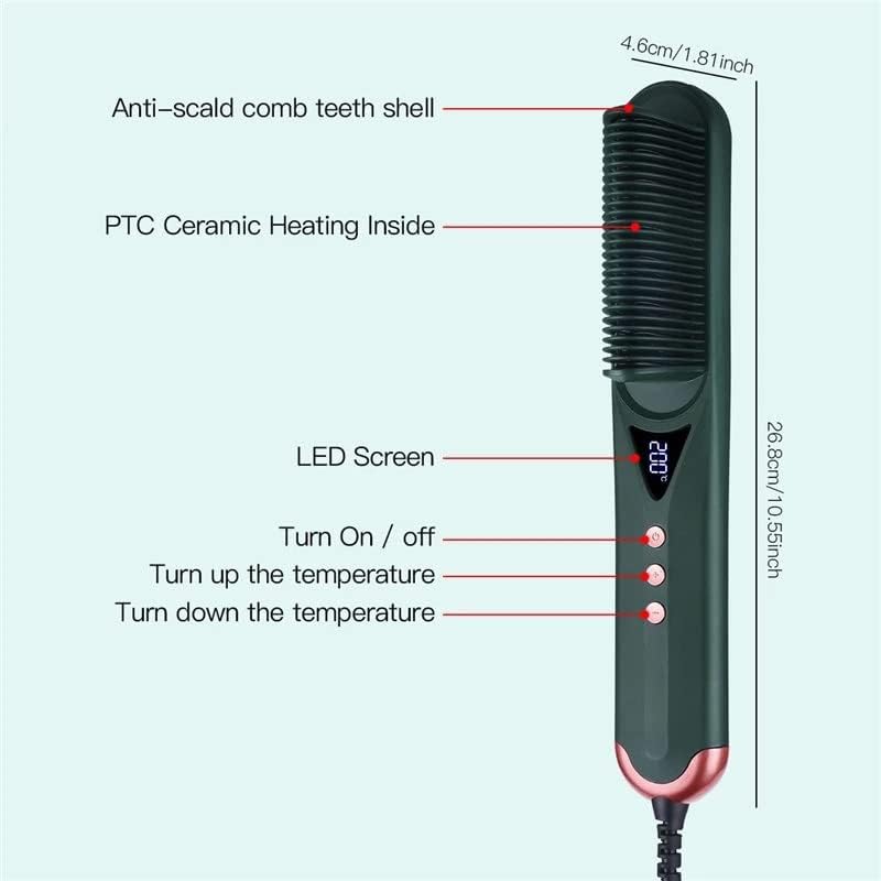 LXXSH hajvasalót Ecset Elektromos Forró Comb Negatív Ion Curling Redőző -, Vas-7 Ideiglenes Beállítások Fűtött Hajkefe