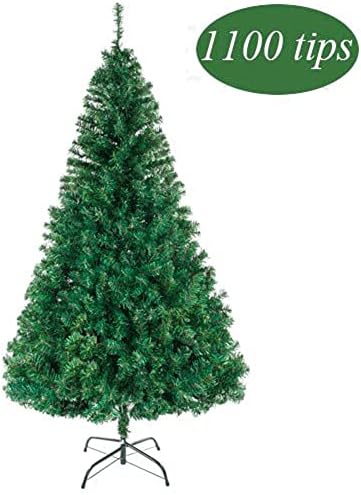 HOUSHA 7 Méter 1100 Ágak PVC Mesterséges karácsonyfa Könnyen Összeszerelhető Ünnep, Karácsonyi Dekoráció, Beltéri valamint Kültéri Dekoráció