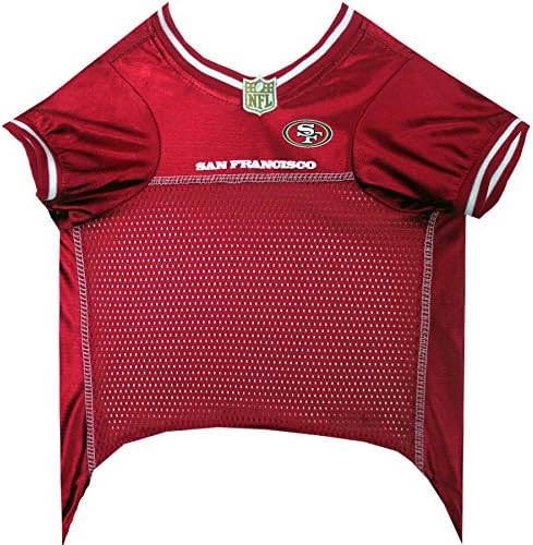 NFL San Francisco 49ers Kutya Jersey, Méret: XX-Large. Legjobb Labdarúgó Jersey ruha, a Kutya, Macska. Engedélyezett Jersey Póló.