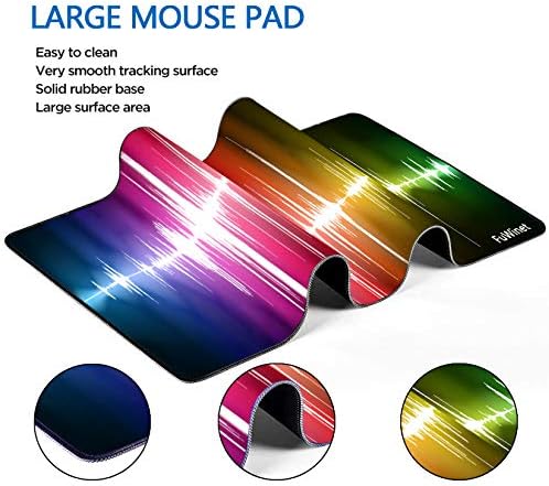 Gaming Mouse Pad,Nagy, Kiterjesztett Csúszásmentes Mousepad Gumi Alap, valamint a Varrott Szélű,Sima Felület Vízálló Sebesség