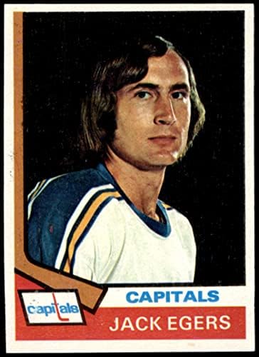 1974 Topps 93 Jack Egers Washington Capitals-Jégkorong (Hoki-Kártya) NM Főváros-Hoki
