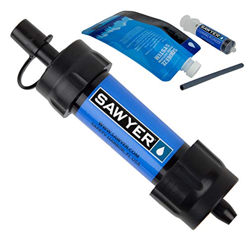 Sawyer Termékek SP128 Mini Vízszűrő Rendszer, Egységes, Kék & Ivóvíz Aqua Klór-Dioxid Víztisztító Tabletta - 20-ig