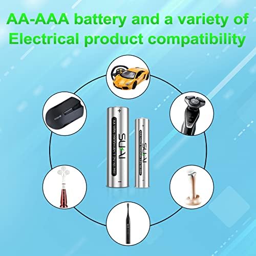 SUKAI 4 Bay AA AAA Akkumulátor Töltő, USB nagysebességű Töltés, Független, Nyílás, a Ni-MH, Ni-CD, Újratölthető AA AAA Elem, Nem Adapter