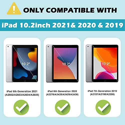TOPSKY iPad 9 Generációs Esetben 2021, iPad 8./7. Generációs Esetben 2020/2019, iPad 10.2 Esetben a Ceruza-tartó Állvány, 3 az 1-ben, nagy