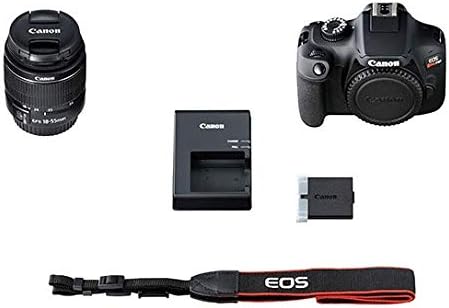 Canon EOS Rebel T100-as DSLR Fényképezőgép 18-55mm Objektív Tisztító Készlet, 32 gb-os Memória, valamint Több