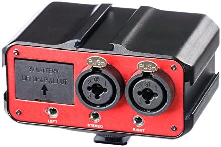 DSLR Előerősítés, Audio Mixer, Saramonic PAX1 2-Csatornás Mikrofon Adaptert fantomtáp, Kettős XLR, 6.3 mm, 3,5 mm-es Bemenet + 3,5