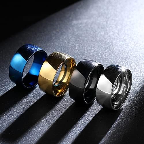 Koleso 8MM Kék Gyűrű A Férfiak, mind a Nők Személyre szabott Gyűrű Testre Gyűrű Vésett Gyűrű-75831