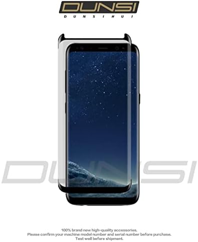 DUNSIHUI 3 Csomag képernyővédő fólia Galaxy S9 G960,Anti-Semmiből 9H Keménység Teljes Lefedettség Galaxy S9 G960 Fekete Szélek Selyem Nyomtatás