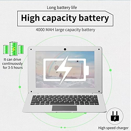 Smart-MINKET ZWYING Nagy Teljesítményű Laptop 10.1 hüvelykes Ultra-Vékony Hordozható Office Szórakozás Notebook csupán 0,8