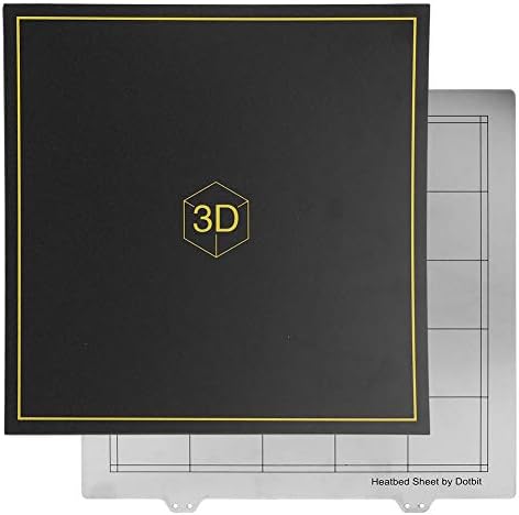 Restokki 300x300mm Forró Ágy acéllemez Ezüst Platform Mágneses Matrica Fekete 3D-s Nyomtató Kellékek