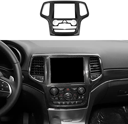 Jimen Kompatibilis a Jeep Grand Cherokee 2014-2018, a középkonzol Navigációs GPS Rádió Panel Berendezés Fedelét (Carbon Fiber)