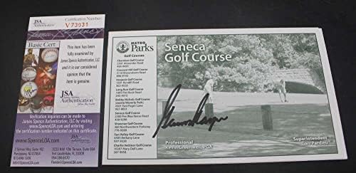 Gary Player Aláírt Seneca Golfpálya Info Kártya Autogramot Szövetség Coa D5603 - Dedikált Golf-Felszerelés