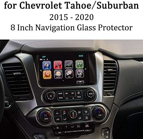BUENNUS 8 Inch Edzett Üveg Chevrolet Tahoe Külvárosi 2020 2019 2018 2017 2015 Navigációs Védő Fólia Takarja a Chevy TAHOE/KERTVÁROSI