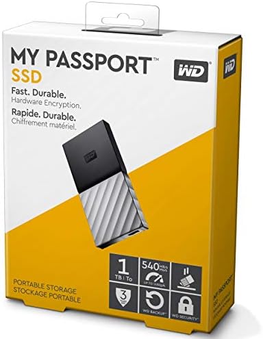 WD 1TB Az Útlevél SSD Külső, Hordozható Meghajtó, USB 3.1, Akár 540 MB/s - WDBKVX0010PSL-WESN