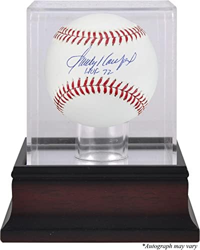 Sandy Koufax Los Angeles Dodgers Dedikált Baseball HOF 72 Felirat, valamint Mahagóni kirakat - Dedikált Baseball