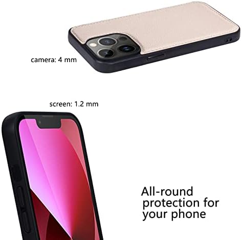 WallchauG Tárca Esetben Kompatibilis az iPhone 14 Pro Max, PU Bőr borítás a Kártya Birtokosa az RFID-Blokkoló, Levehető Mágneses Ütésálló