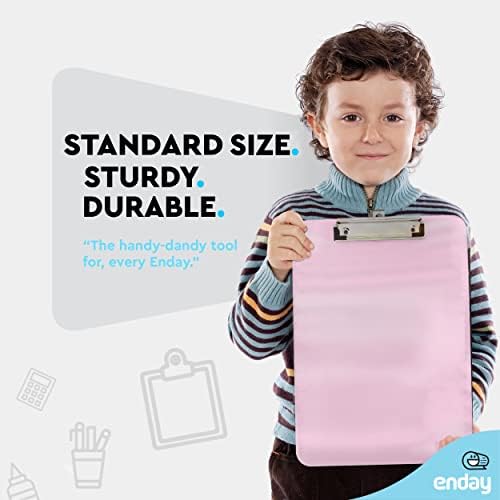 Műanyag Vágólap Standard Méret, Rózsaszín, Áttetsző Alacsony Profil Klip Testület, függeszthető kivitel Vágólapra, 12.7 x 9, Tartja 100