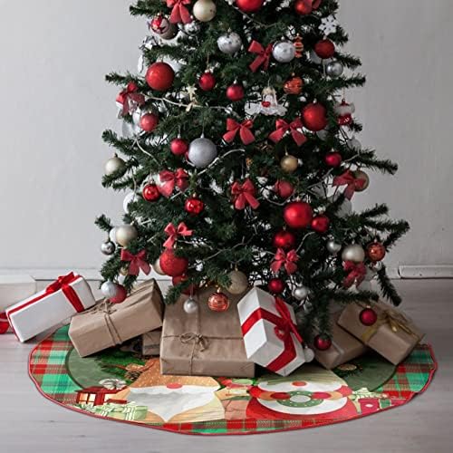 Boldog Karácsonyt Gnome karácsonyfa Szoknya, 30 x 30 Téli Karácsonyi Díszek Mat, Törpe Fa Alap Szőnyeg nyaraló, Fedett Kerti