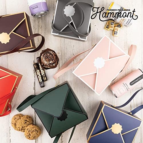 Hammont Cookie-Dobozok Ajándékozás - 4 Csomag Pékség Dobozok, Könnyen Összeszerelhető Dekorációs Karton Luxus Ajándék Doboz