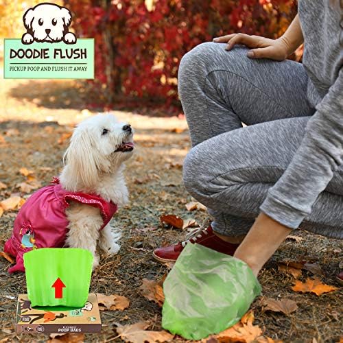 Teletubby Flush™ Kutya Kaki Táska (Doboz 50 kaki táskák kutyák) Flushable - Os Környezetbarát Compostable biológiailag Lebomló