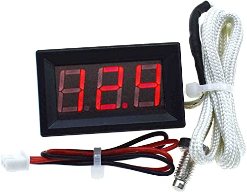 XH-B310 Digitális Cső LED Kijelző Hőmérő 12V-os Hőmérséklet Mérő M6 Hőelem Teszter -30~800C Thermograph (Piros)