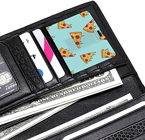 Pizza Szelet USB Meghajtó Hitelkártya Design USB Flash Meghajtó U Lemez, pendrive, 64G