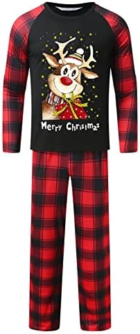 DIYAGO Aranyos Megfelelő Karácsonyi Pizsama,Egyforma Hosszú Ujjú Tshirt, a Nadrág meg a Családi Nyaralás Pj Hálóruha Készlet Vicces