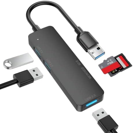 USB 3.0 Hub nagysebességű 5-1 Adapter Multi Elosztó Adapter TF SD Kártya Olvasó