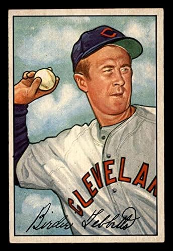 1952 Bowman 124 Birdie Tebbetts Cleveland indians (Baseball Kártya) EX/MT Indiánok