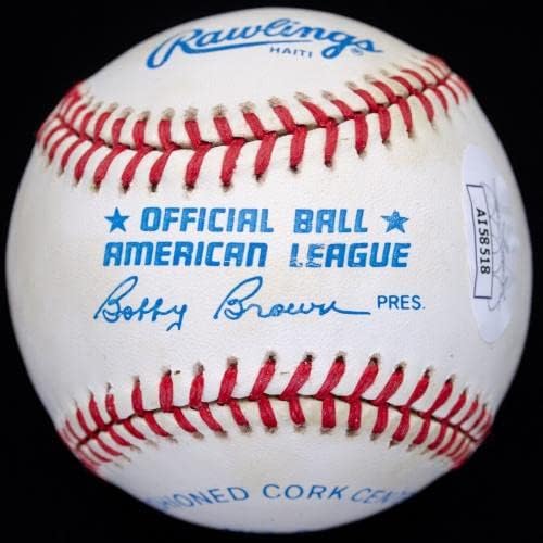 Reggie Jackson Aláírt Dedikált OAL Baseball HOF SZÖVETSÉG COA AI58518 - Dedikált Baseball