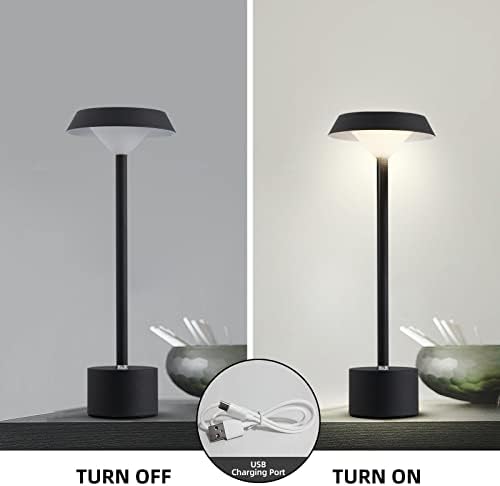 WEEDHAOIV LED-es elemes asztali Lámpa Hordozható, Vezeték nélküli Tompítása valamint a színkeverés asztali Lámpa Újratölthető