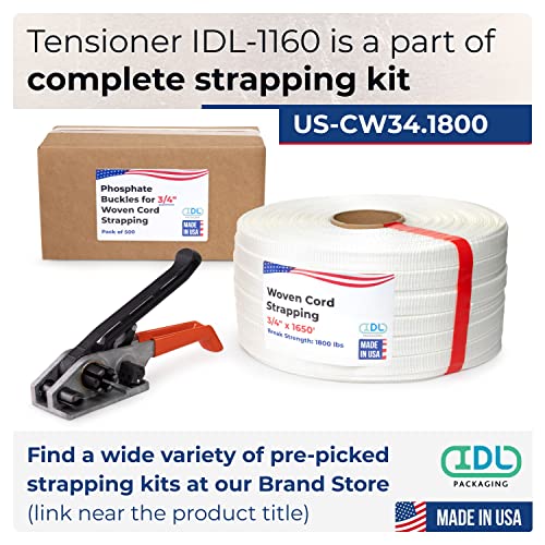 IDL Csomagolás IDL-1160 Csendes Pántok Feszítő Cutter 1/2 - 3/4 Szőtt, illetve Kompozit Kábel Pántok, USA Készült − nagy teherbírású