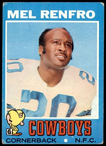 1971 Topps 118 Mel Renfro Dallas Cowboys (Foci Kártya) Dean Kártyák 2 - JÓ Cowboyok