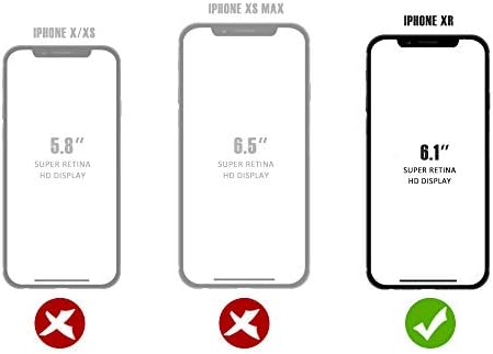 BELTRON Esetben övcsipesz iPhone XR, Vékony Védő övcsipesz Csúszka Esetben (Shell/Tok Combo), Beépített Állvány - (Fekete)