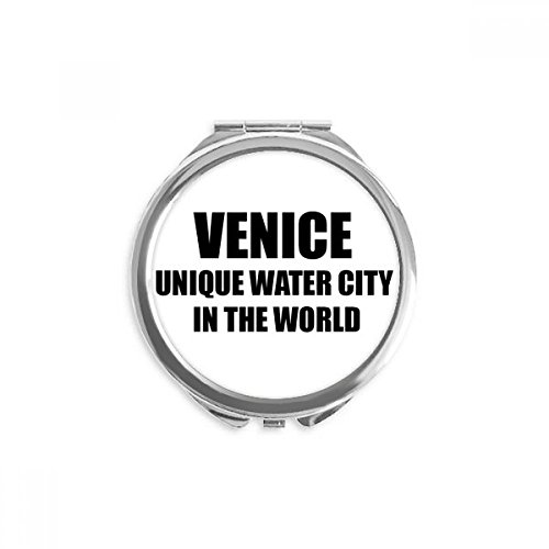 Velence Egyedi Víz Város Kezét Kompakt Tükör Kerek Hordozható Zsebében Üveg