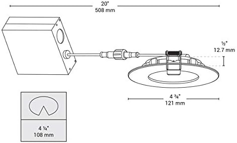 BAZZ Vékony Lemez Stak Integrált LED-4-a Süllyesztett Lámpatest - Matt Fehér Kivitelben (4 Darabos)