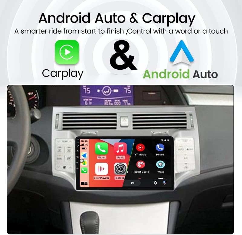 Android 10 Autó Rádió Sztereó Toyota Avalon 2005-2010, Biorunn 9 Inch Octa-Core Autó GPS Navi Vezeték nélküli Carplay Android Auto
