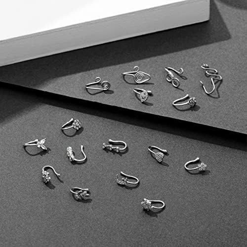 TAMHOO 25 Db Multi-Style Hamis Orr Gyűrűk a Nők, mind a Férfiak -Aranyozott Réz Afrikai Orr Mandzsetta Nem Piercing Tini Grirls