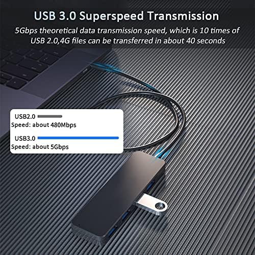 USB 3.0 Hub, VIENON 4-Port USB Hub, USB Elosztó-USB Bővítő a Laptopot, Xbox, pendrive, HDD, Konzol, Nyomtató, Kamera,Keyborad, Egér