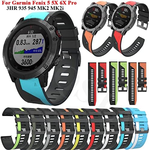 EEOMOiK Sport Szilikon Watchband Csuklópántot a Garmin Fenix 6X 6 Pro 5X 5 + 3 HR Smartwatch 22 26mm EasyFit gyorskioldó Csuklópánt