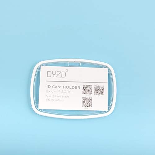 DYZD Pack 2 Vízálló Jelvény Birtokosai ID tartó Rögzítésre Puha Gumi IC Kártya Jelvény Jogosultjai(Stílus, 1,Fehér)