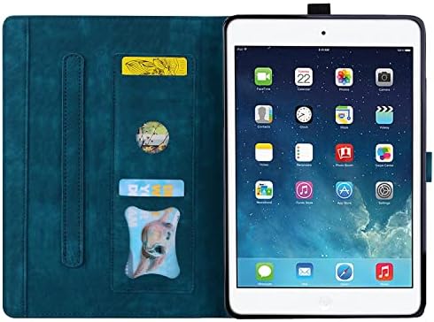Tablet védőtok Kompatibilis iPad Mini 1/2/3/4/5(8 Hüvelyk) Ütésálló PU Bőr Dombornyomott Összecsukható Állvány védőburkolat